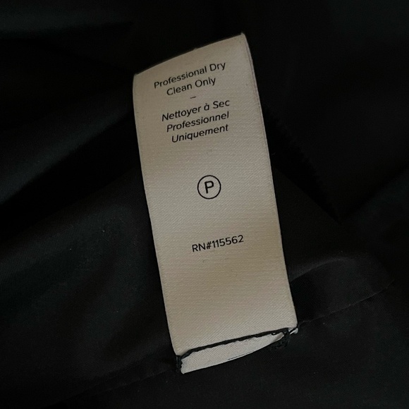 Cinq à Sept | Elegant Navy Catriona Silhouette Pleated Crepe Hem Dress | Size 2 - Picture 13 of 14